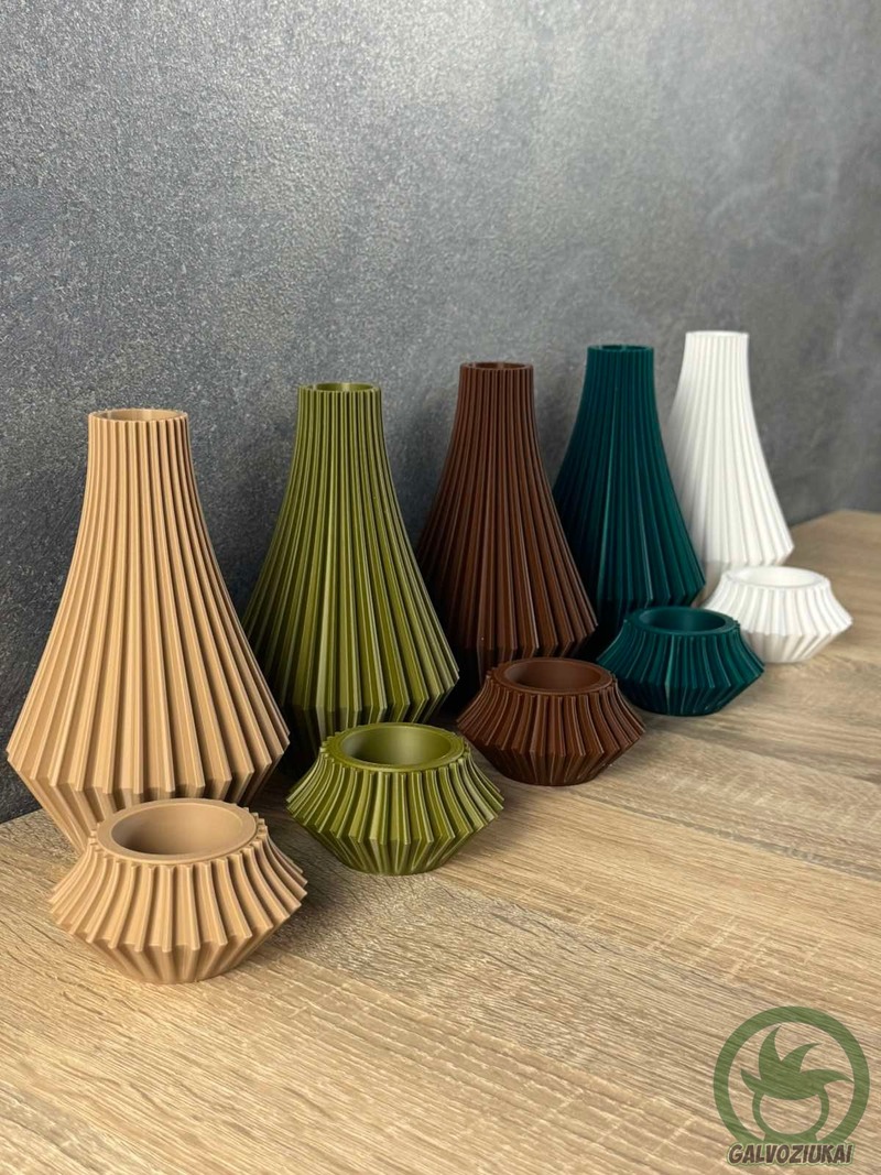 Vazos ir žvakidės komplektas NR1